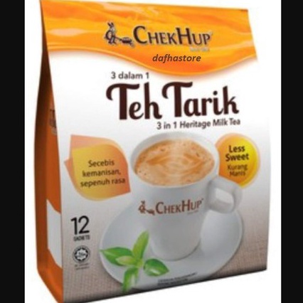 

[A ☑Y♥N] Chek hup 3 in 1 teh tarik Milk Tea / less sweet/kurang manis -murahh..