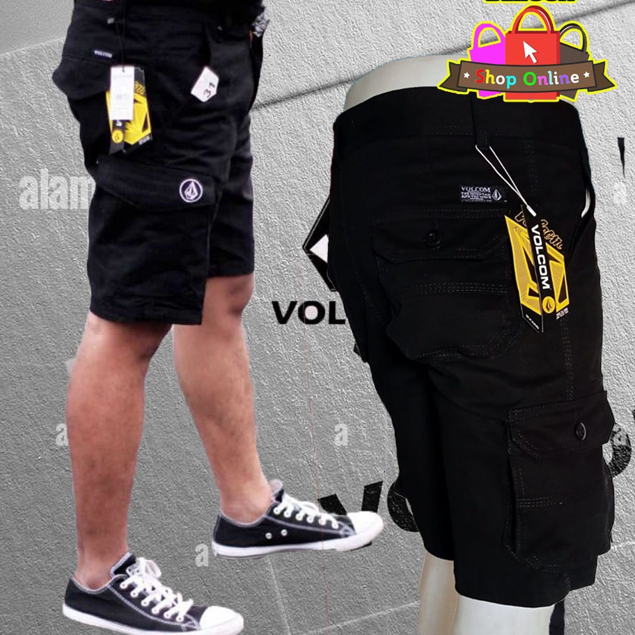 *PROMO* Celana Pendek Cargo Bahan Twill Street Melar Elastis Size 27 32 / Celana Cargo Pendek Distro