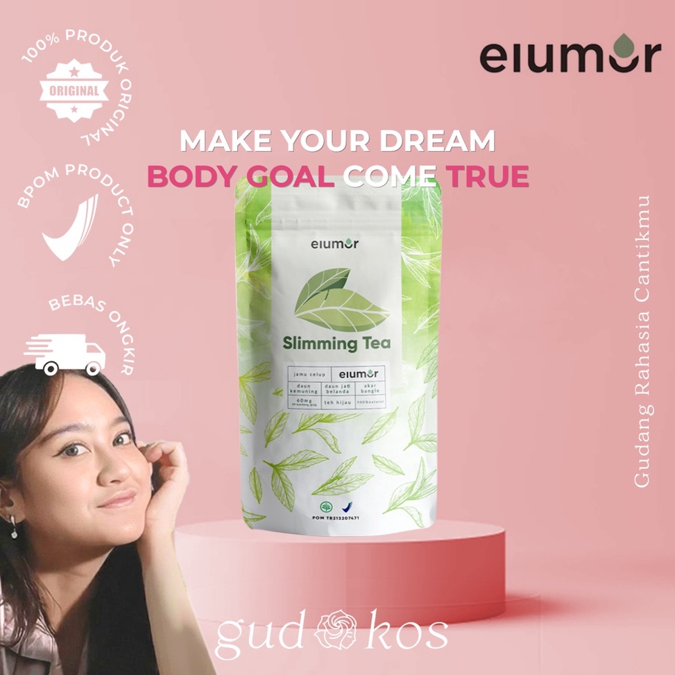 

[F-♫3✓V> ELUMOR Sliming Tea Isi 30pcs - Sebulan /amanaah.