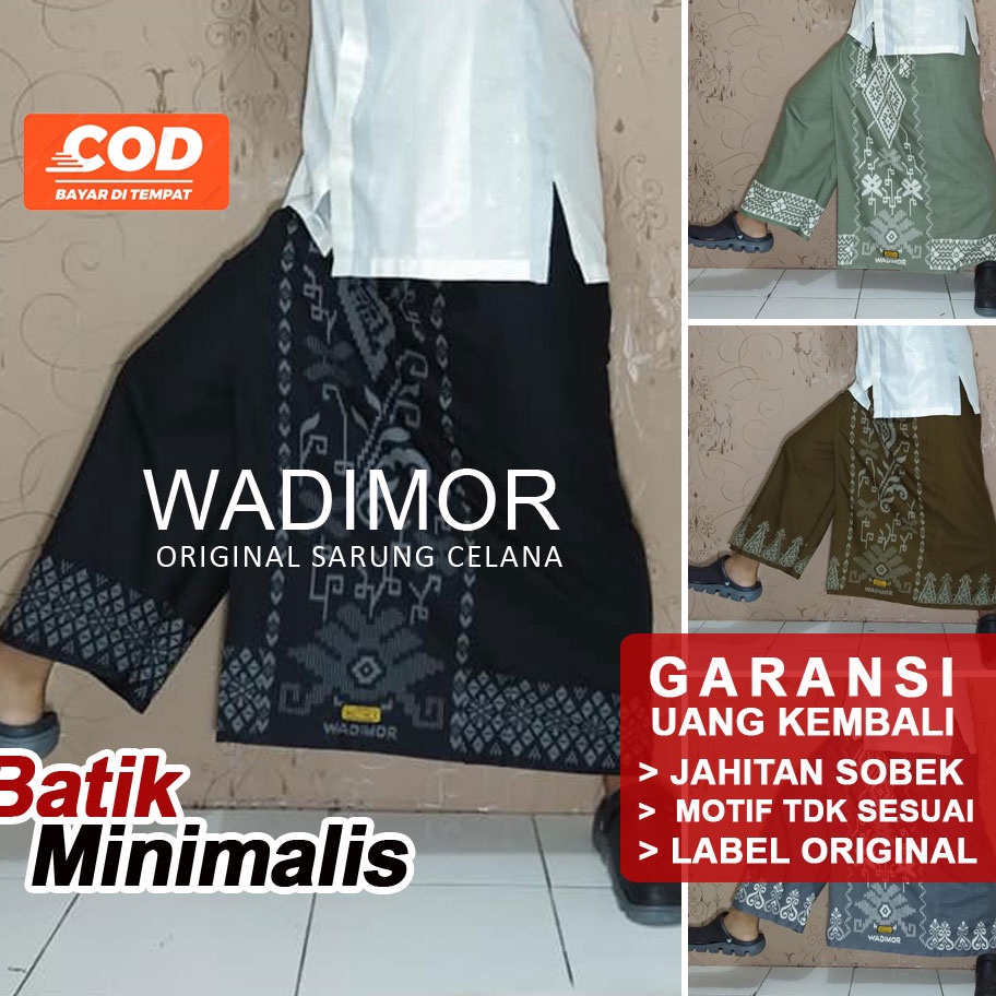 Murah Banget Sarung Celana Dewasa Wadimor Bali Celana Sarung Batik ORIGINAL WADIMOR MOTIF BALI