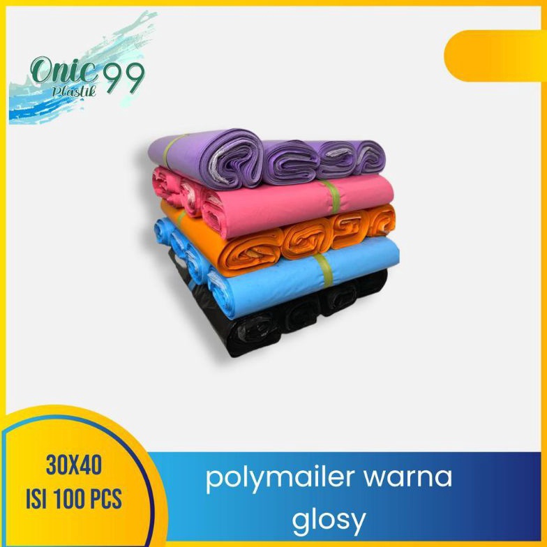 

Terkini plastik polymailer warna glossy 30x40 isi 100 lbr P7Y