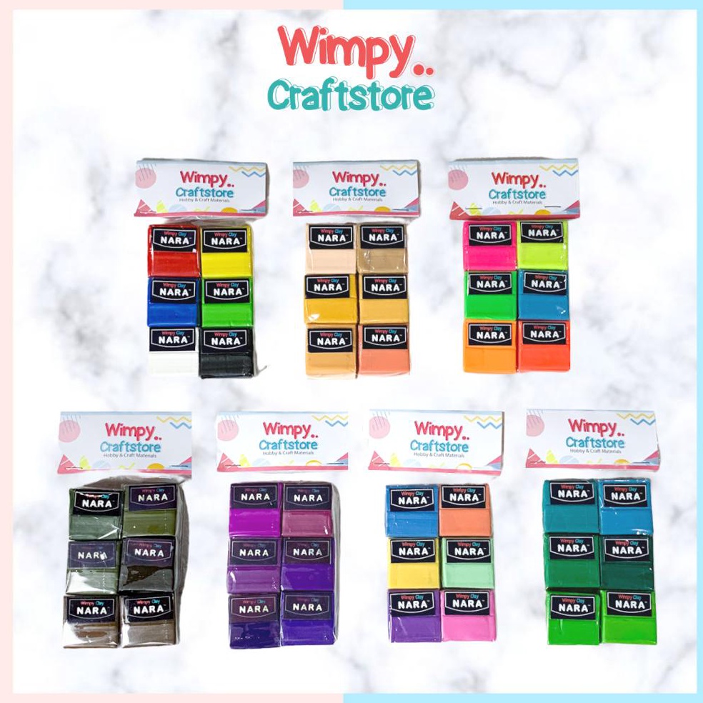TERPERCAYA Paket NARA Clay Bahan Polymer Clay Fimo Premo Sculpey Bahan Clay