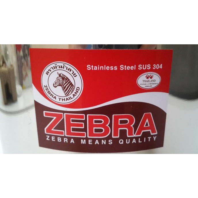 Zebra Double Boiler 20 cm Steaming Pot Panci Tim Stainless Thailand