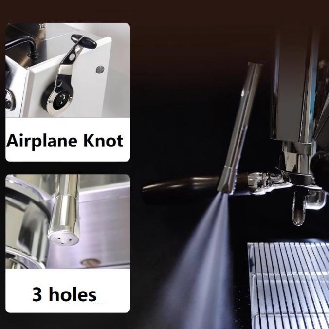 Milesto Aurora mesin kopi mesin espresso double boiler