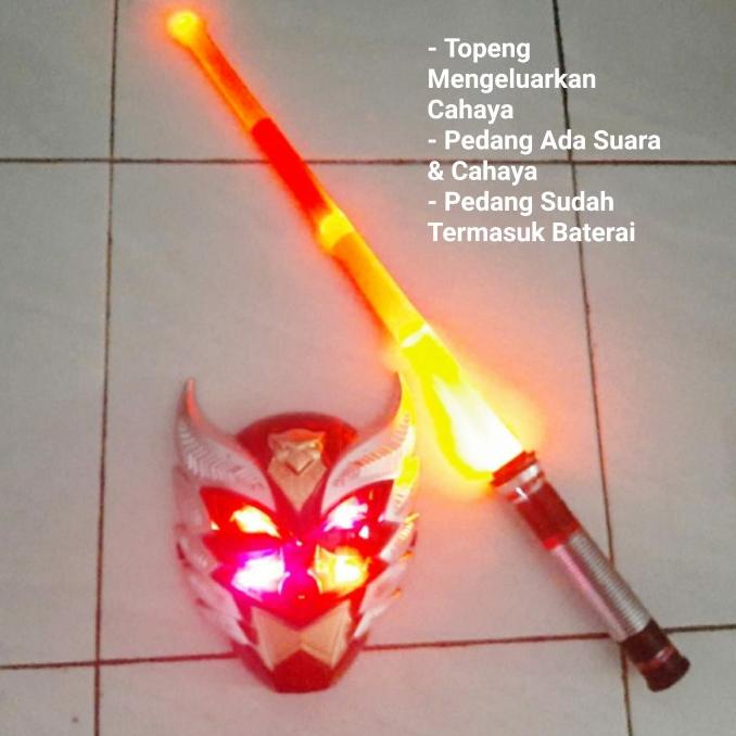 Mainan Set Topeng Dan Pedang Bima X - Mainan Anak Topeng Pedang Bima X