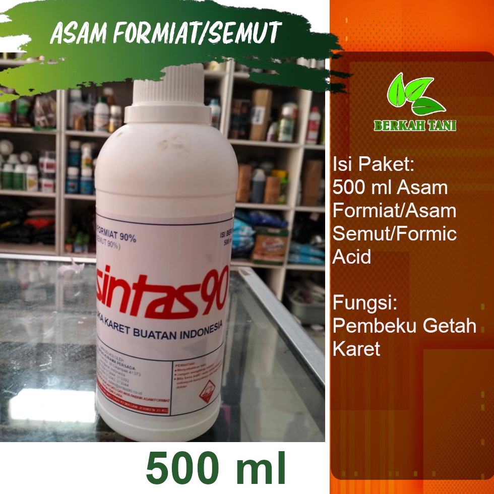 (☆NXO-㊚] Pembeku Getah Karet Asam Semut POHON KARET Formic Acid 90% 500 Gram Sintas 90 / kekiniaan.