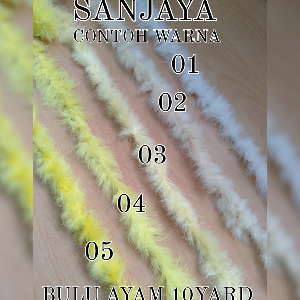 BIG SALE HIASAN BULU AYAM / BULU AYAM JAHIT / AKSESORIS BULU AYAM WARNA WARNI / MISC BULU AYAM