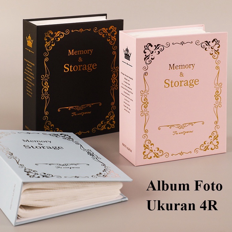 (GB❤/K✮> 4R 100 Foto Album 6 INCH Keluarga Tempat Kenangan Manis Memori Dummy Buku Palsu Book Simpan