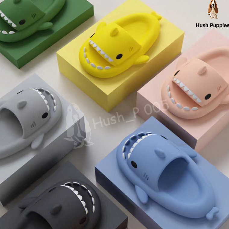 Terlaris [Size 24-43] Komin Sandal Baby Shark Cartoon Sandal Anak Laki Laki Lucu Sandal Hiu Anak Sen