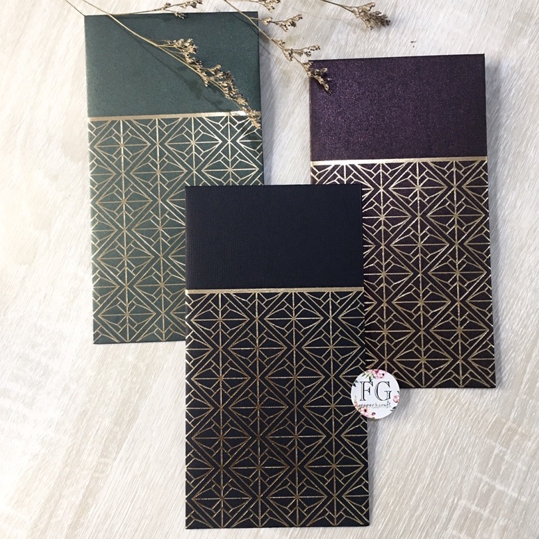 

Stock banyak Amplop Angpau 5pcs Money Envelope Geometry Gold by fgpaper SER