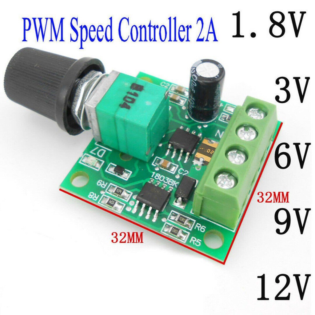 ✅&5A 90W PWM 12V DC Motor Speed Controller Module DC-DC 4.5V-35V Adjustable Speed Regulator Control 