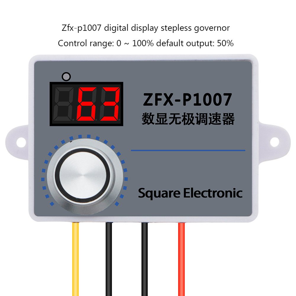 ✅&ZFX-P1007 Switch Stepless Speed Controller Digital Display Motor Reducer Speed Regulator Speed Gov