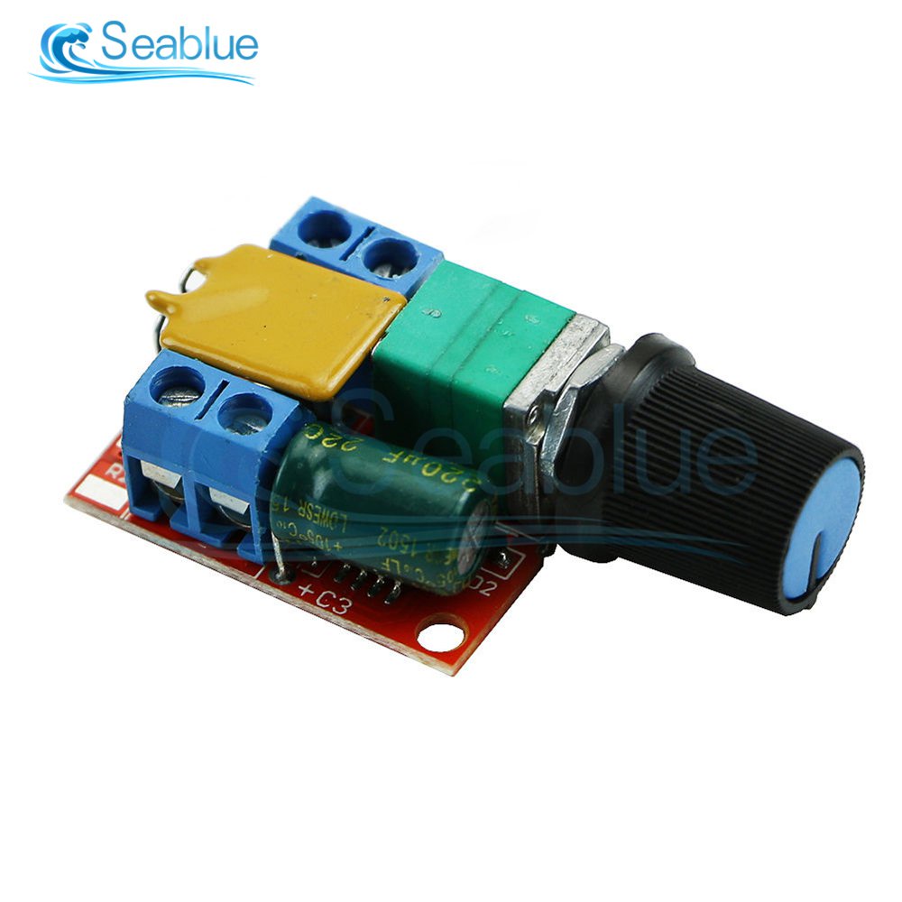✅&5A DC Motor Speed Controller 3-35V Smooth Soft Start Brushless Motor Speed Control Power Regulator