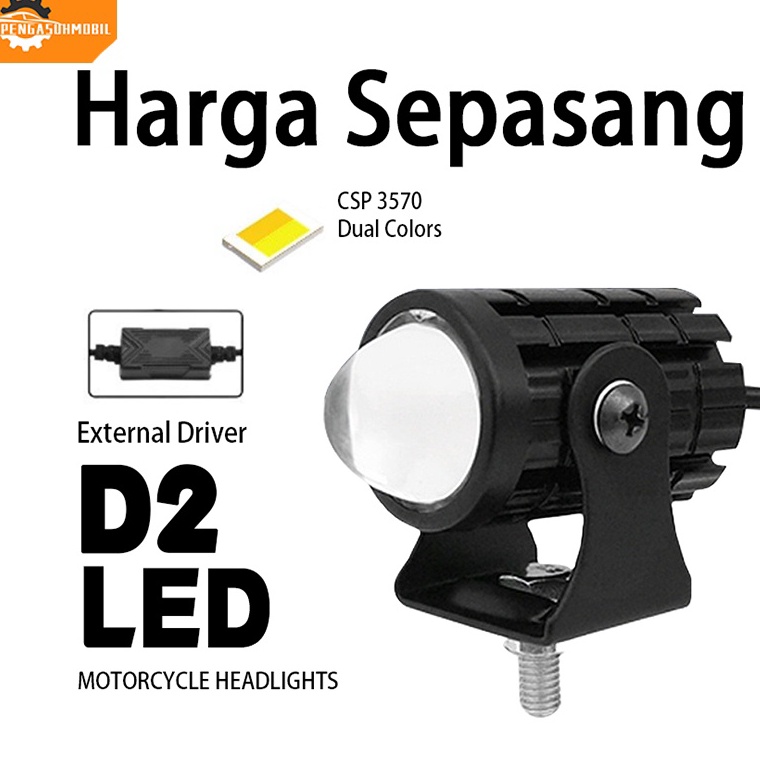 Paling Dicari.. LAMPU SOROT LED LASER/Mini D2 Laser Gun/Lampu Tembak Sorot Foglamp/Lampu Tembak Lase