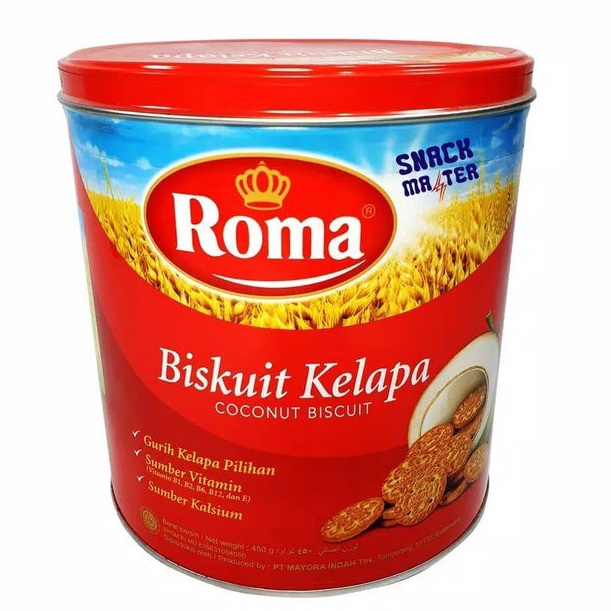 

[JH♥/U»> Roma Biskuit Kelapa 450 gr-Kaleng- langsung.kiriim.!