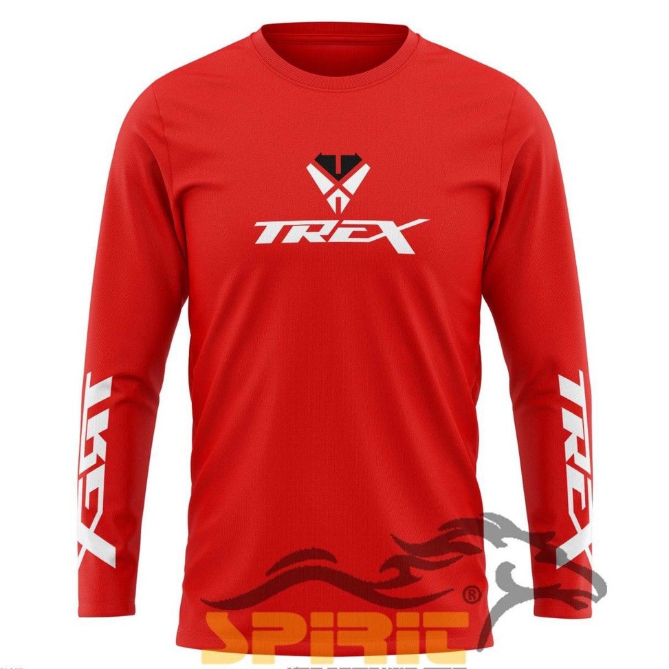- hw KAOS SEPEDA TREX SEPEDA GOWES LENGAN PANJANG FOLDING BIKE MTB THRILL PRIA JUMBO Terkini￣