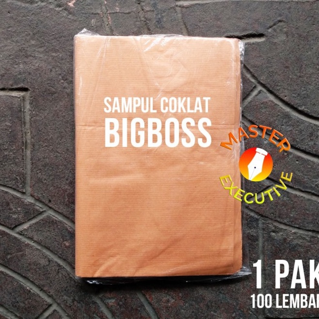 

[J13✔/E㊚) [Pak - 100 lbr] Sampul Buku Tulis Big Boss Boxy Kertas Coklat - untuk BigBoss Kiky AA/ viiral..!