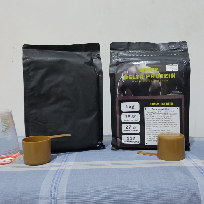 WHEY PROTEIN DELTA PROTEIN BUBUK KEDELAI PROTEIN 1000 gram 1kg