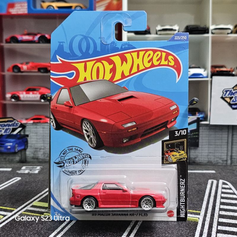 Hotwheels '89 Mazda Savanna RX-7 FC3S Merah