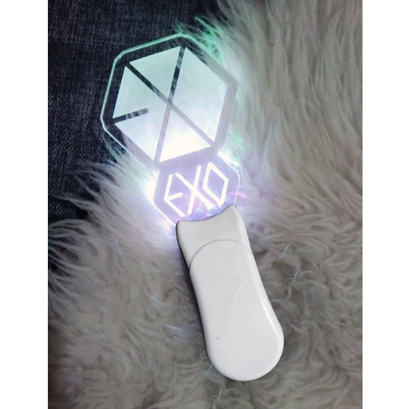 TERBARU LIGHTSTICK FANMADE MULTI COLOUR HANDLE PUTIH  BISA CUSTOM KPOP BTS BLACKPINK NCT ASTRO ITZY 