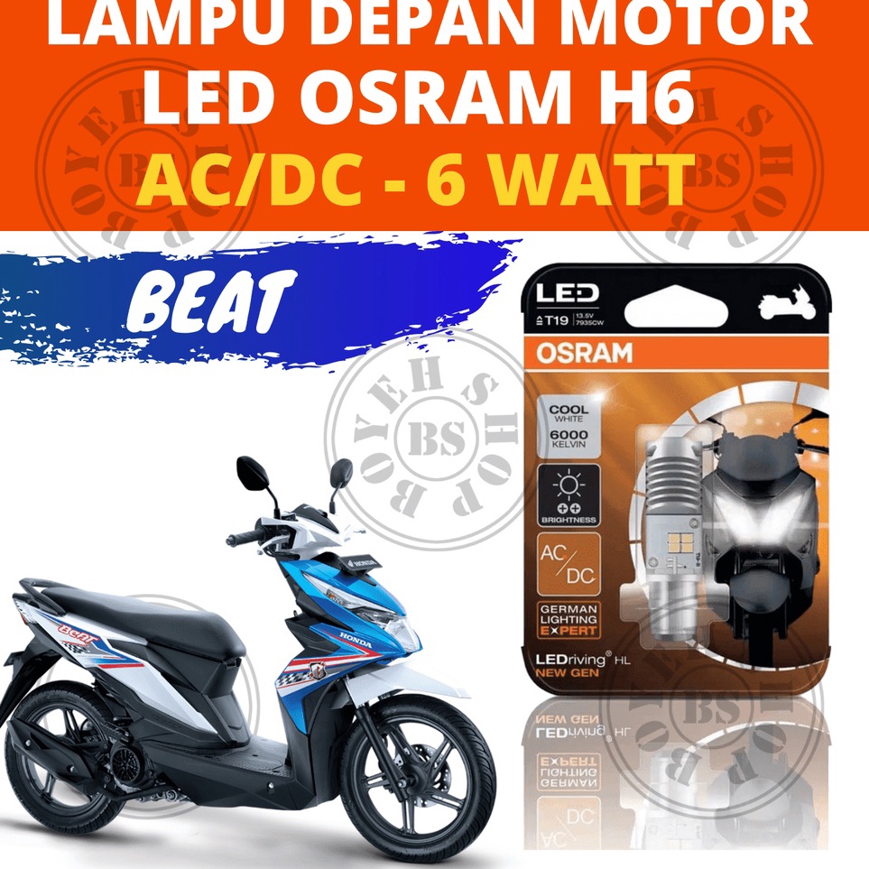 Terkini HWN Lampu LED Motor Beat Fi Beat Karbu Beat Esp Beat Pop Beat Street Beat Eco Osram Original