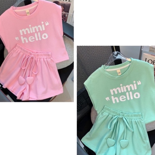 Best Product [4-15th] set impor setelan  korea baju anak tanggung baju rumah setelan set baju anak p