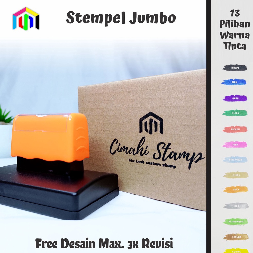 

[PROMO NH2H] CETAK CUSTOM STEMPEL FLASH JUMBO / STEMPEL BESAR UNTUK CAP KARDUS / LABEL 130