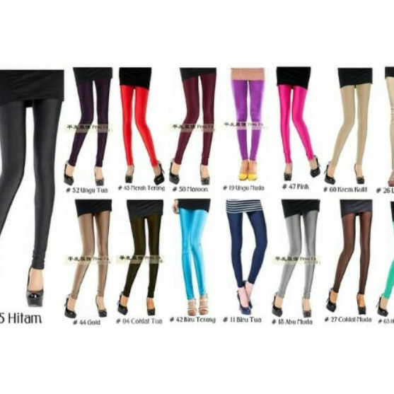 Diskon Celana Legging kilat import celana senam celana hijab Legging kilap Lycra