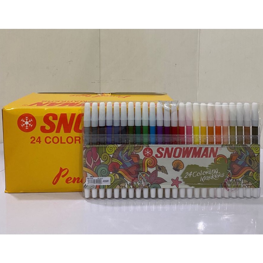

Kirim Langsung｀Spidol Kecil Snowman 24 Warna (PW-24A)