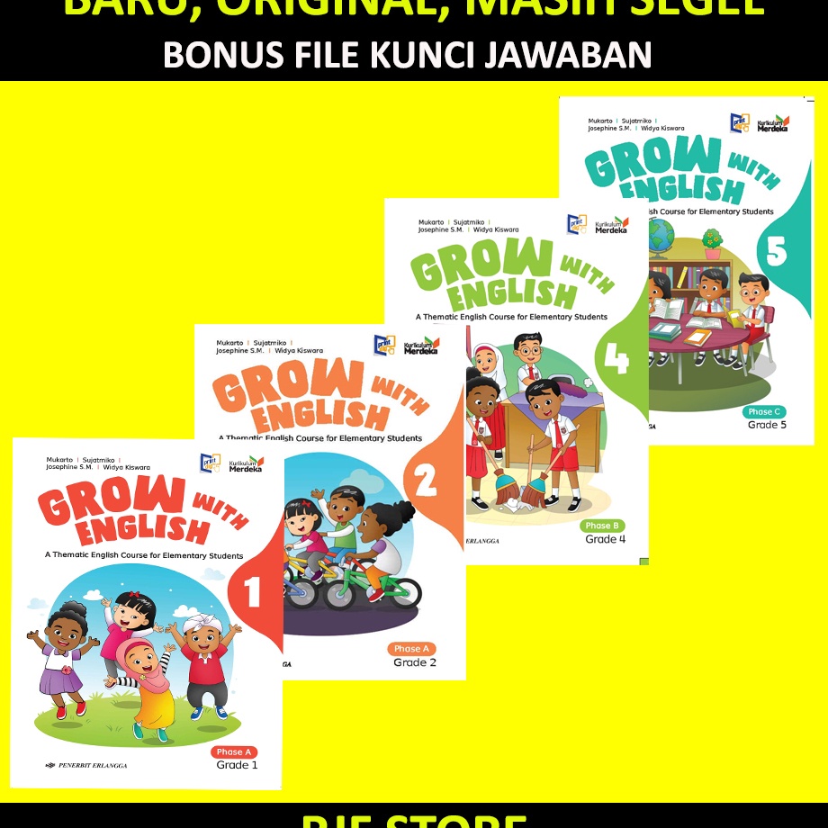 

Kirim Langsung✫ GROW WITH ENGLISH 1,2,3,4,5,6/KM PLUS FILE KUNCI JAWABAN P33