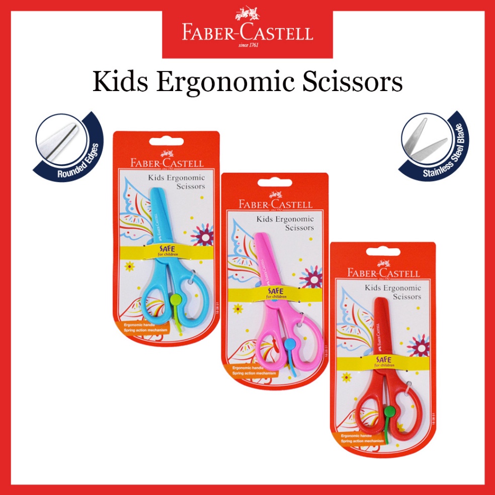 

Barang Terupdate Gunting Faber Castell Kid Kids Ergonomic Original Dont SKIP