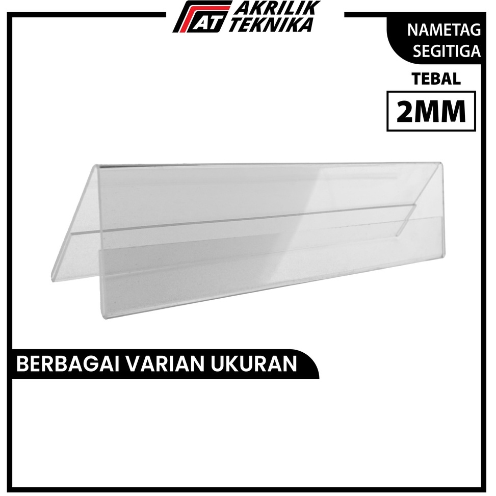 

Baru`AKRILIK / ACRYLIC / DISPLAY PAPAN NAMA MEJA PANITIA SEGITIGA