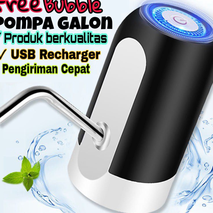`Aci Pompa Galon/Pompa Galon USB Recharge/Pompa Aqua Galon Portable y Kemasan Baru Harga Murah.