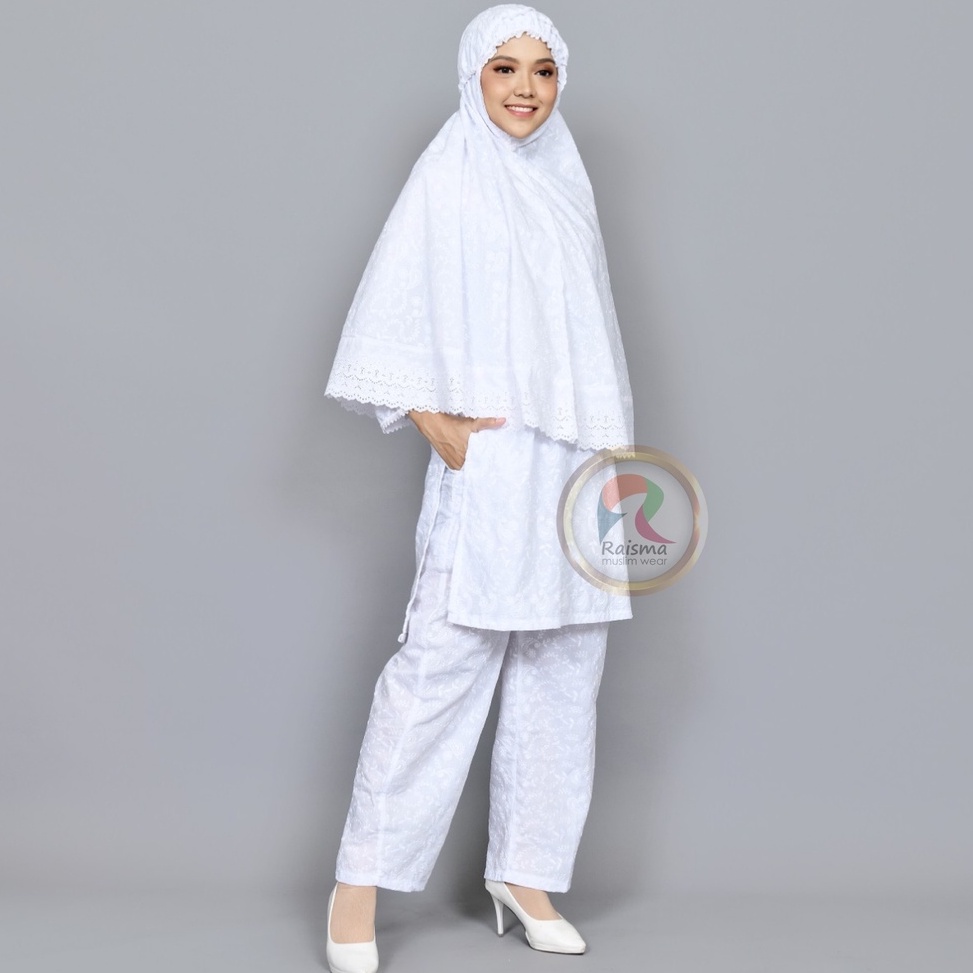 Terbaru Raisma - Setelan Baju Ihrom Wanita 1 Set Bergo