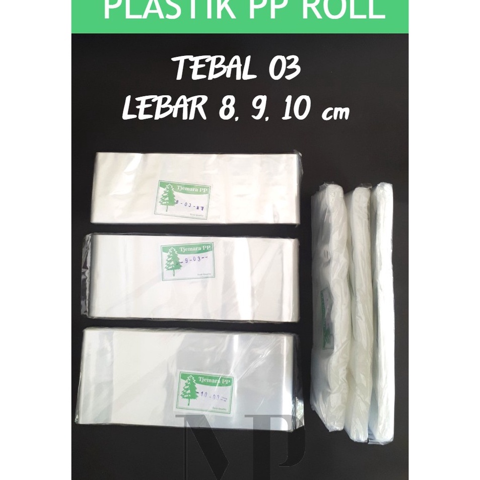 

Terlaris Plastik PP ROLL Lebar 8 9 10 cm Tebal 03 Bening Panjang I55 ➙