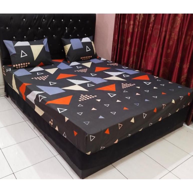 9.9 Discount Sprei 180X200 160X200 Gratis 2 Sarung Bantal + 2 Sarung Guling Seprai Homemade Katun Ka