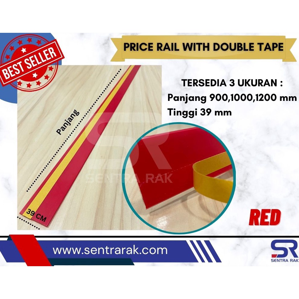 

Terkini¯Price rail/ Price Card/ Label Harga tipe Double Tape 90 cm