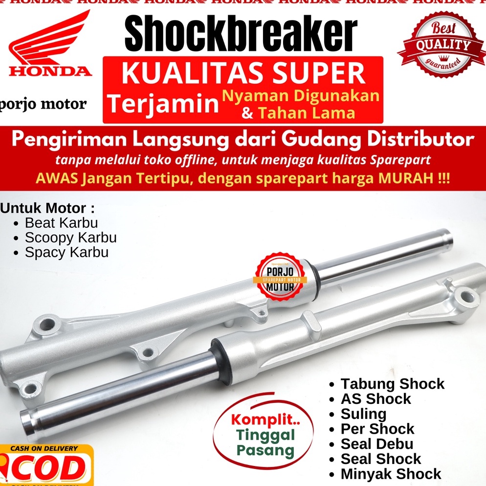 HOT SALE Shock Depan Shockbreaker Depan Beat Karbu , Shock Depan Scoopy Karbu , Shockbreaker Depan S