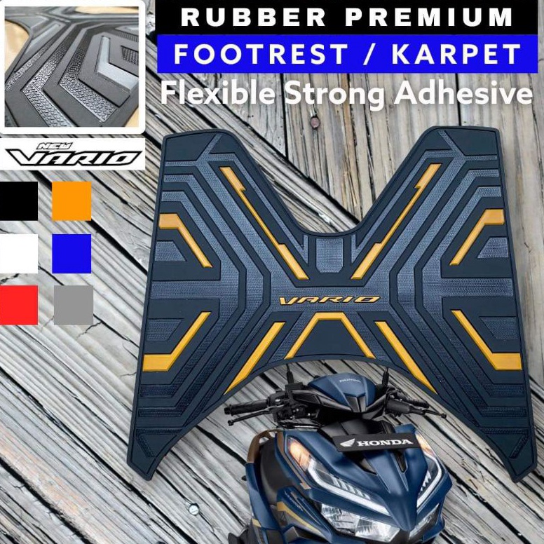 TERPERCAYA Karpet Vario 125 New Karpet alas pijakan kaki Vario 125 Bordes New Vario 125 Step Floor V