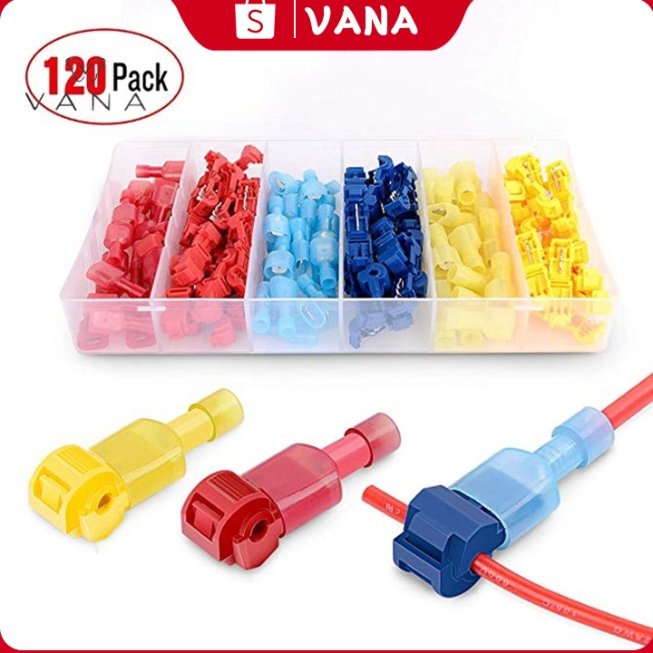 NEW STOCK 120pcs/box Konektor Kawat T Tap Terminal Clip Quick Splice Lock Terminal Crimp Kawat & Kon