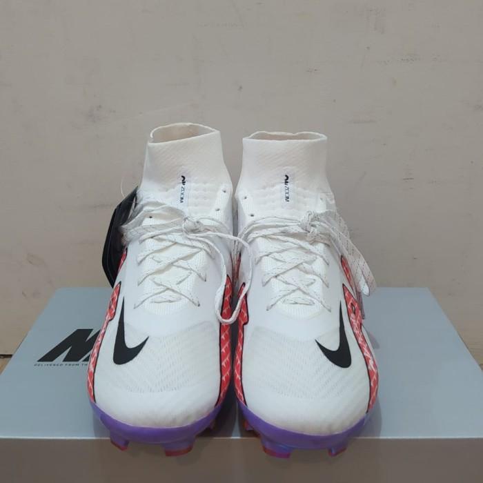 TERLARIS SEPATU BOLA NIKE MERCURIAL AIR ZOOM SUPERFLY9 WHITE RED FG