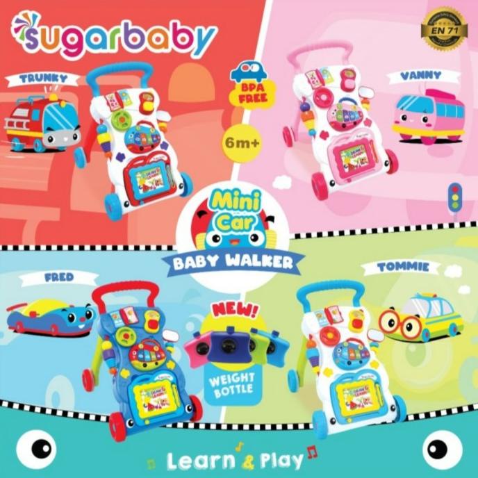 SUGAR BABY MINI CAR BABY WALKER/ PUSH WALKER SUGAR BABY