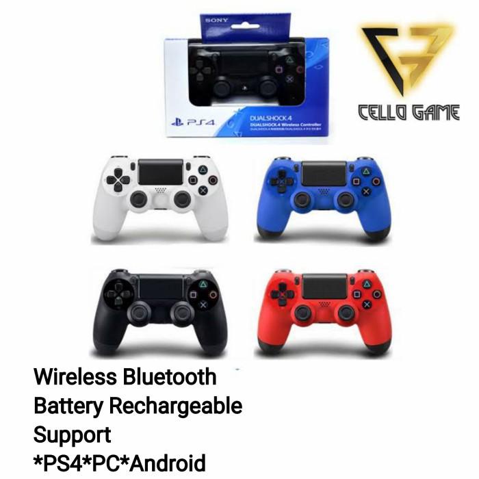 TERLARIS STIK WIRELESS PS4/PC/ANDROID OP STICK BLUETOOTH WARNA