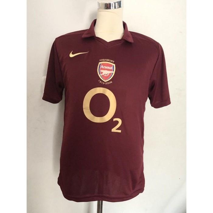 TERLARIS JERSEY RETRO ARSENAL HIGHBURY MAROON 2005