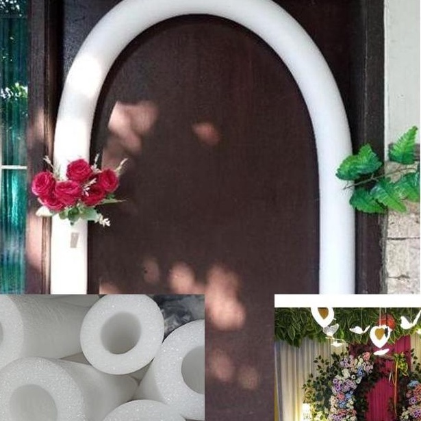 Terbatas Busa Dekorasi Pelaminan Pengantin Busa Tancap Bunga Bulat