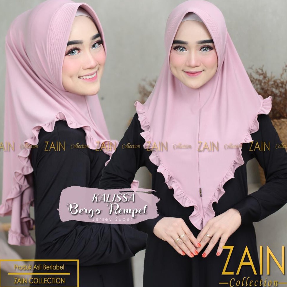 Terbaru Jilbab Instan Bergo Kalisa Kalissa Rempel Ori Zain Collection