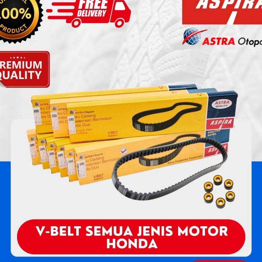 Star Seller V-BELT ASPIRA / VANBELT ASPIRA / VAN BELT V BELT HONDA BEAT,  VARIO 125 150 , SPACY , SC