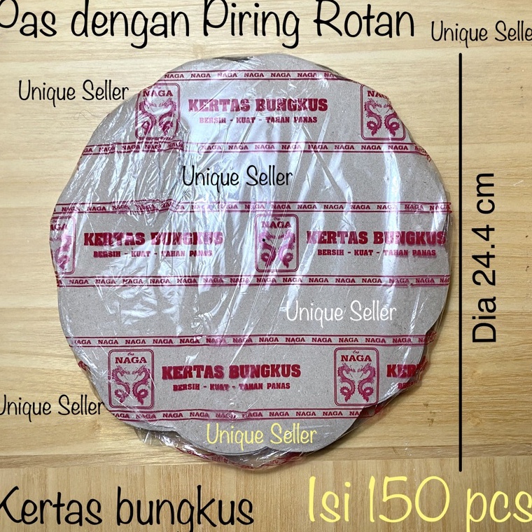 ❅Terbaru☆ Kertas Minyak Bulat Bentuk Bunga isi 150 / Kertas Bungkus Bunga Naga isi 150 / Kertas Bung