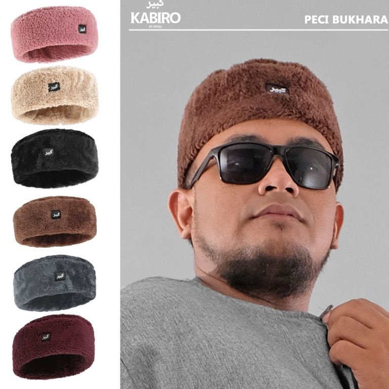 Paling Diminati [ ORIGINAL - BISA COD ] ROSAL KABIRO Peci Bukhara - Peci Bulu Rusia - Khabib Nurmage