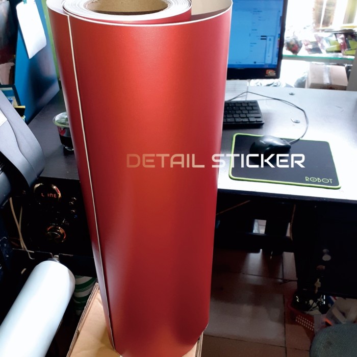 Terlaris Sticker Stiker Skotlet Merah Doff Pcx Scoopy Red Matte Chrome Satin